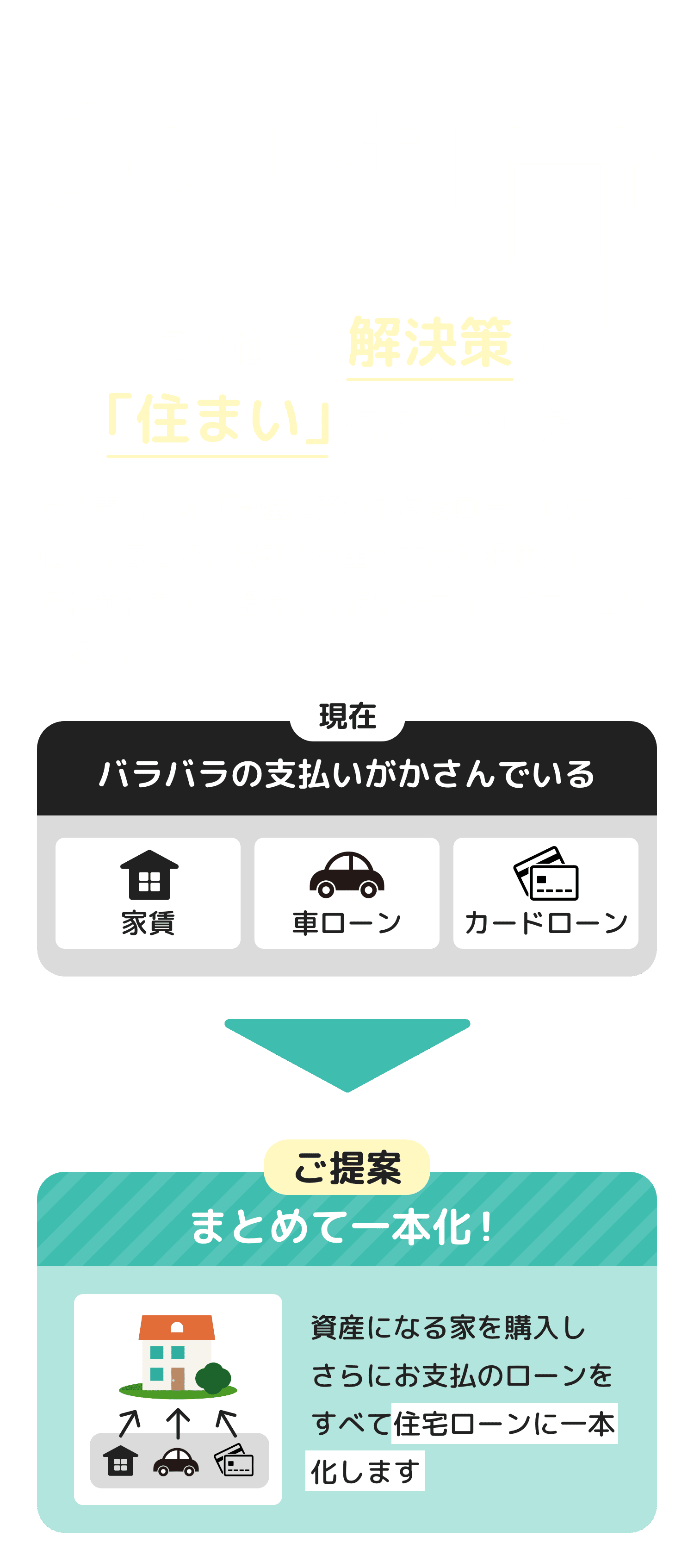 その悩み、解決策は「住まい」にありました。